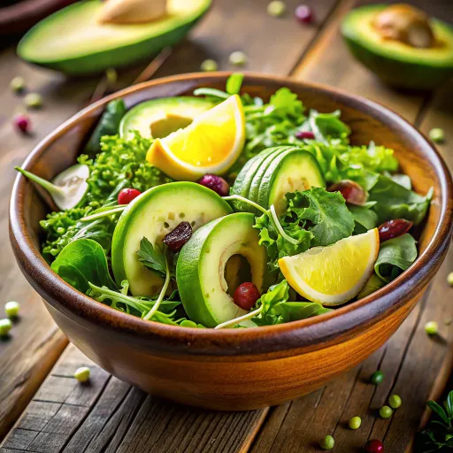 আভোকাডো ও সবজি সালাদ